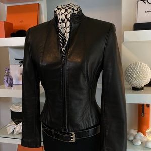 Danier Black Leather Jacket